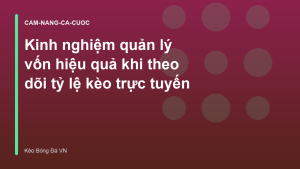 Read more about the article Kinh nghiệm quản lý vốn hiệu quả khi theo dõi tỷ lệ kèo trực tuyến